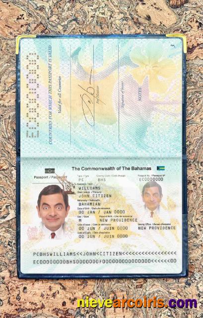 Bahamas passport photolook